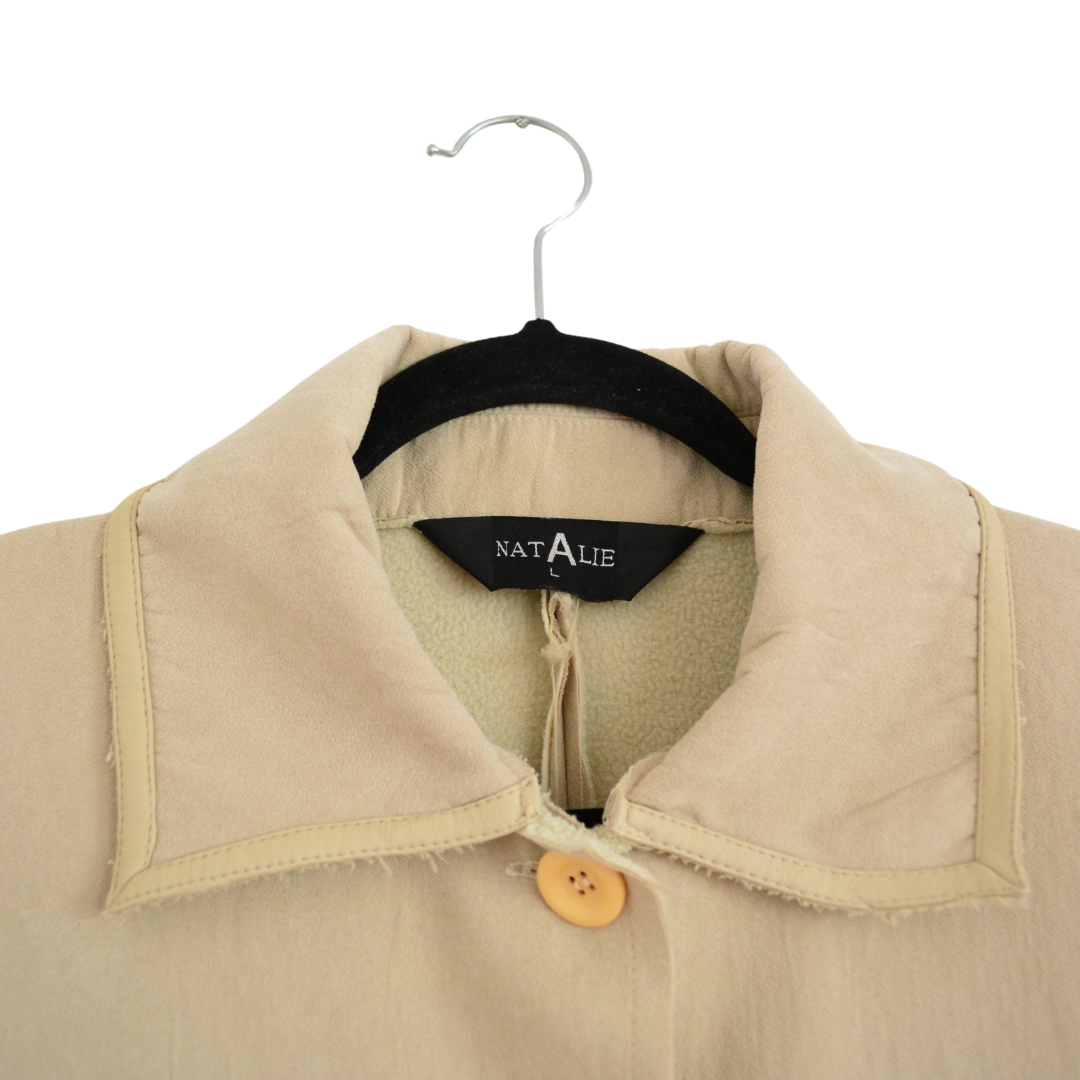 Abrigo largo 90s beige
