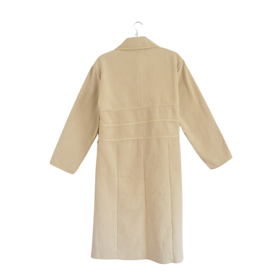 Abrigo largo 90s beige