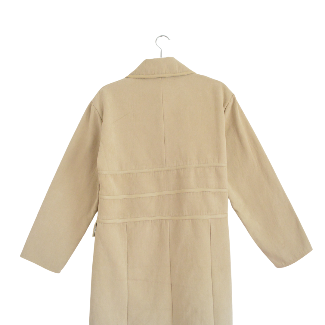 Abrigo largo 90s beige