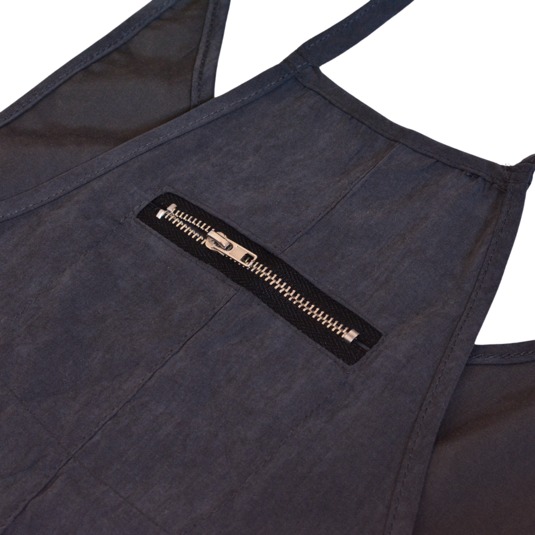 Overol gris con bolsas