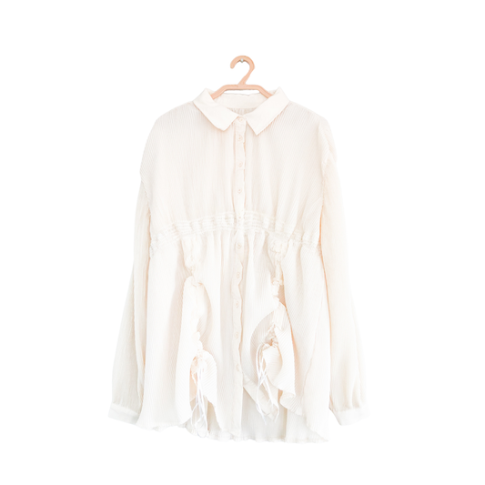 Blusa plisada upcycling