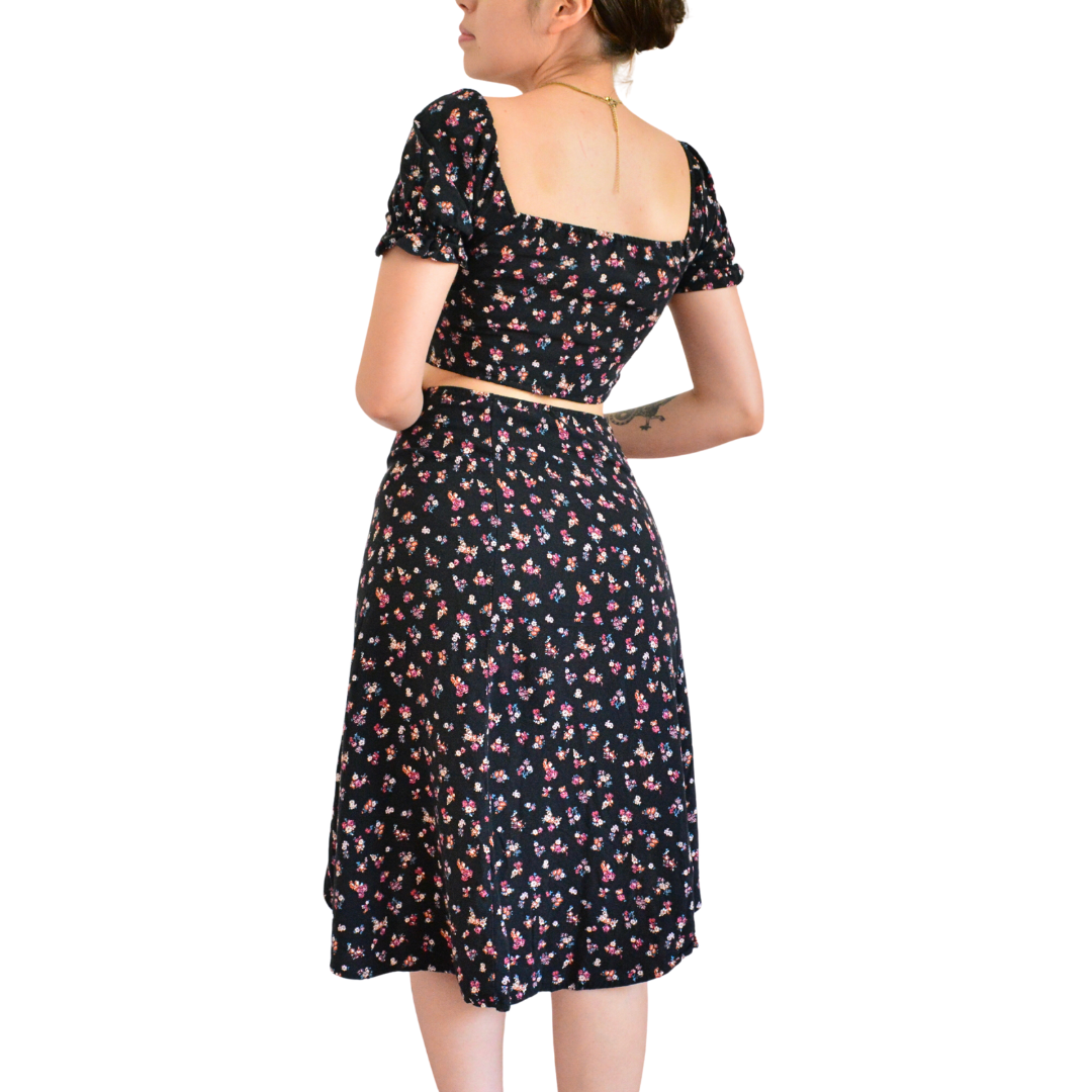Conjunto upcycling floral