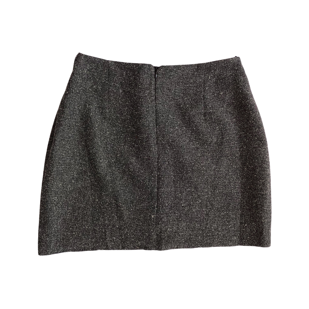 Mini falda gris oxford