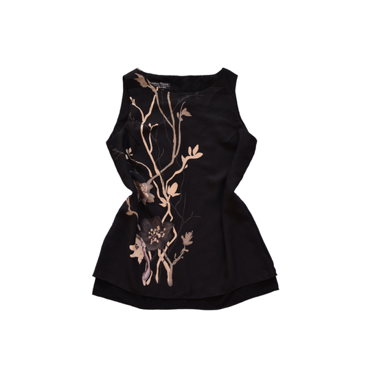 Blusa con gráfico de flores