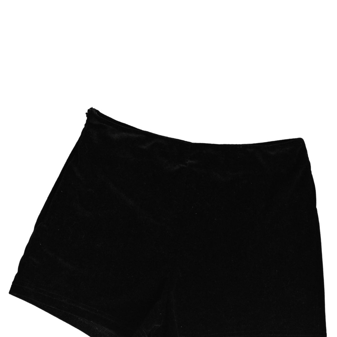 Short negro de terciopelo