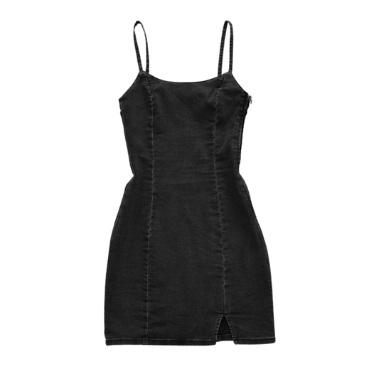 Vestido denim negro