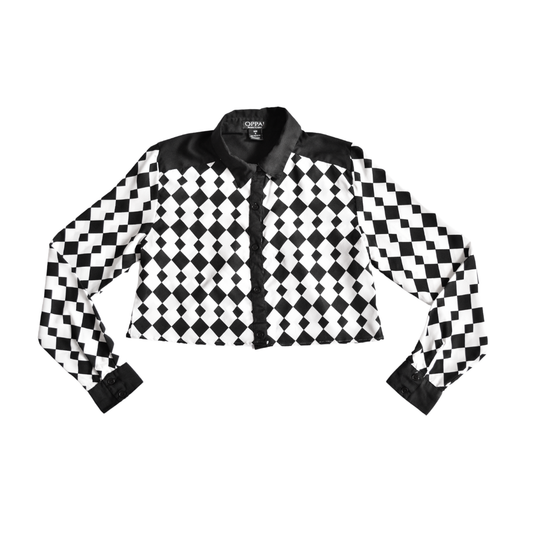 Blusa vintage de rombos