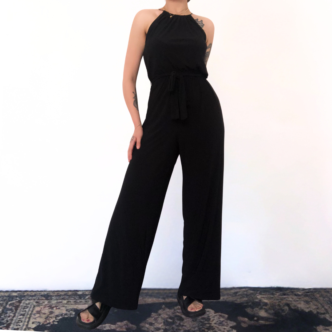 Jumpsuit negro largo