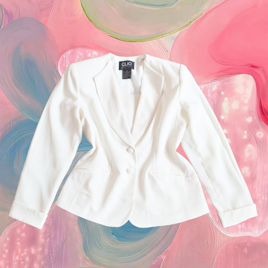 Blazer perla con canutillo