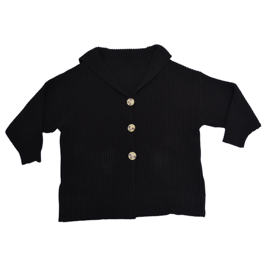 Cardigan negro knit