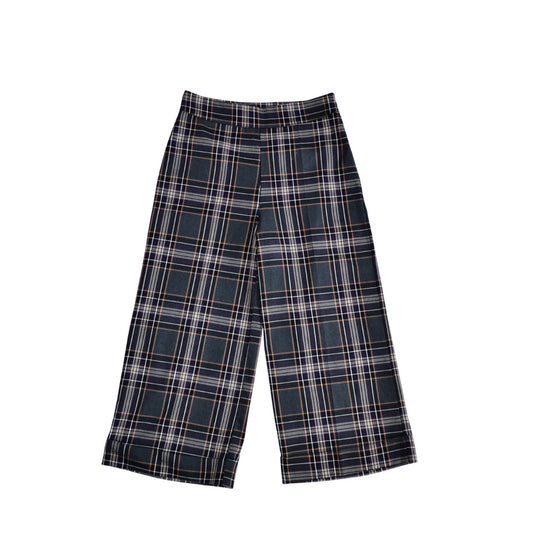 Pantalon plaid corte ancho