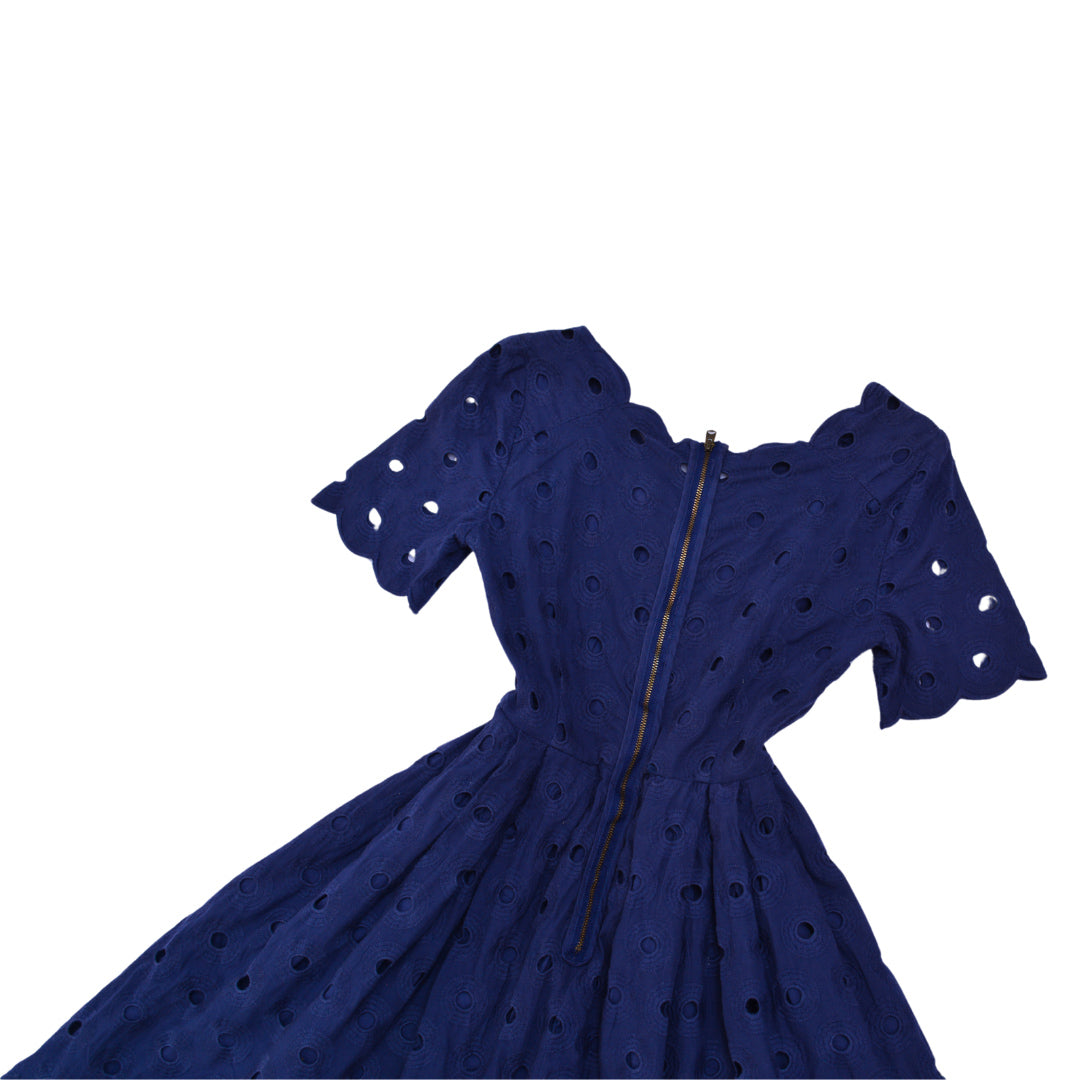 Vestido azul navy con bolsas