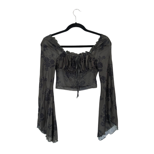 Top mesh verde olivo
