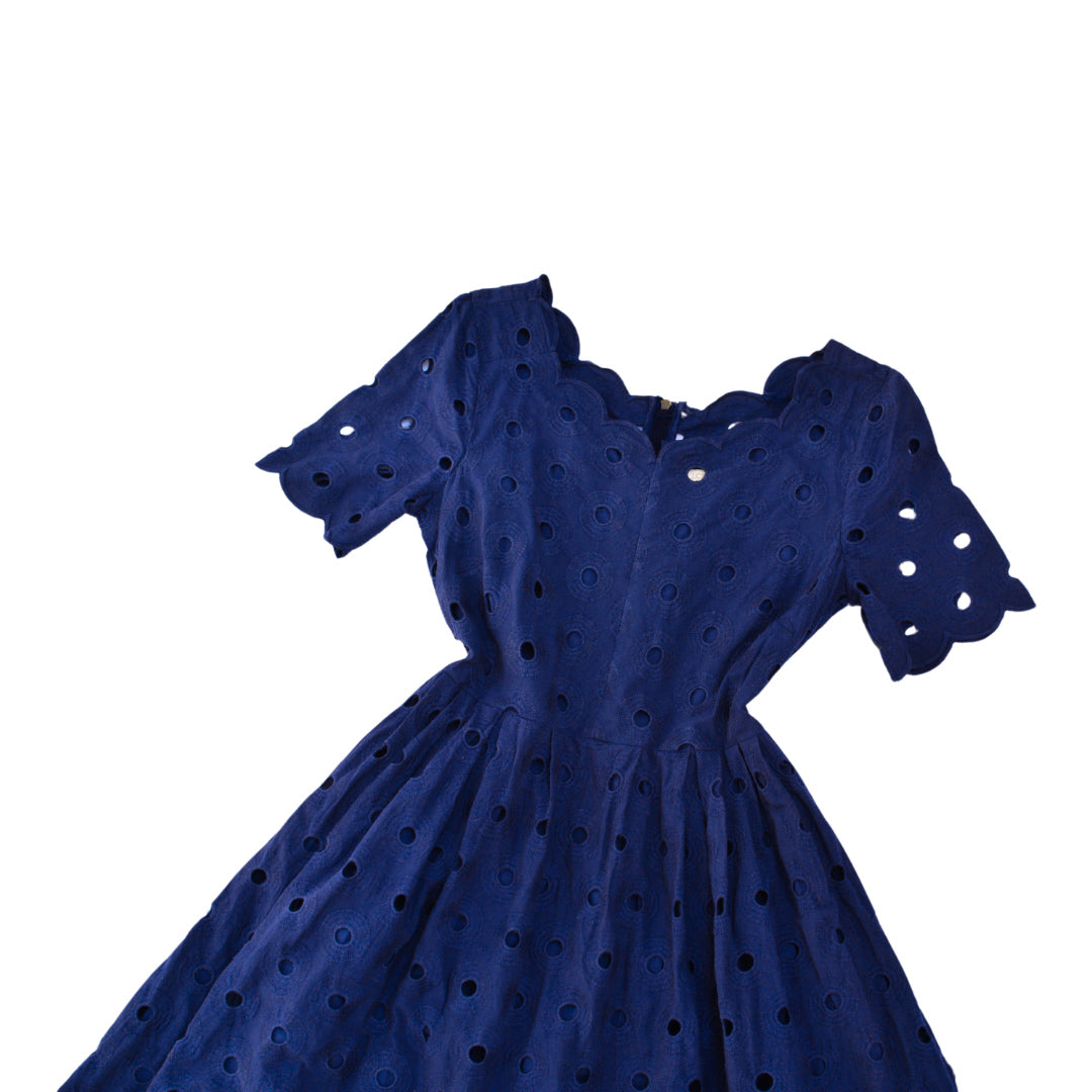 Vestido azul navy con bolsas
