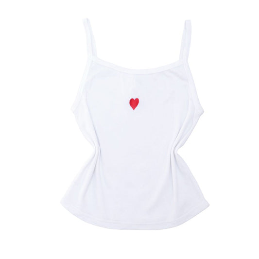 White tee red heart