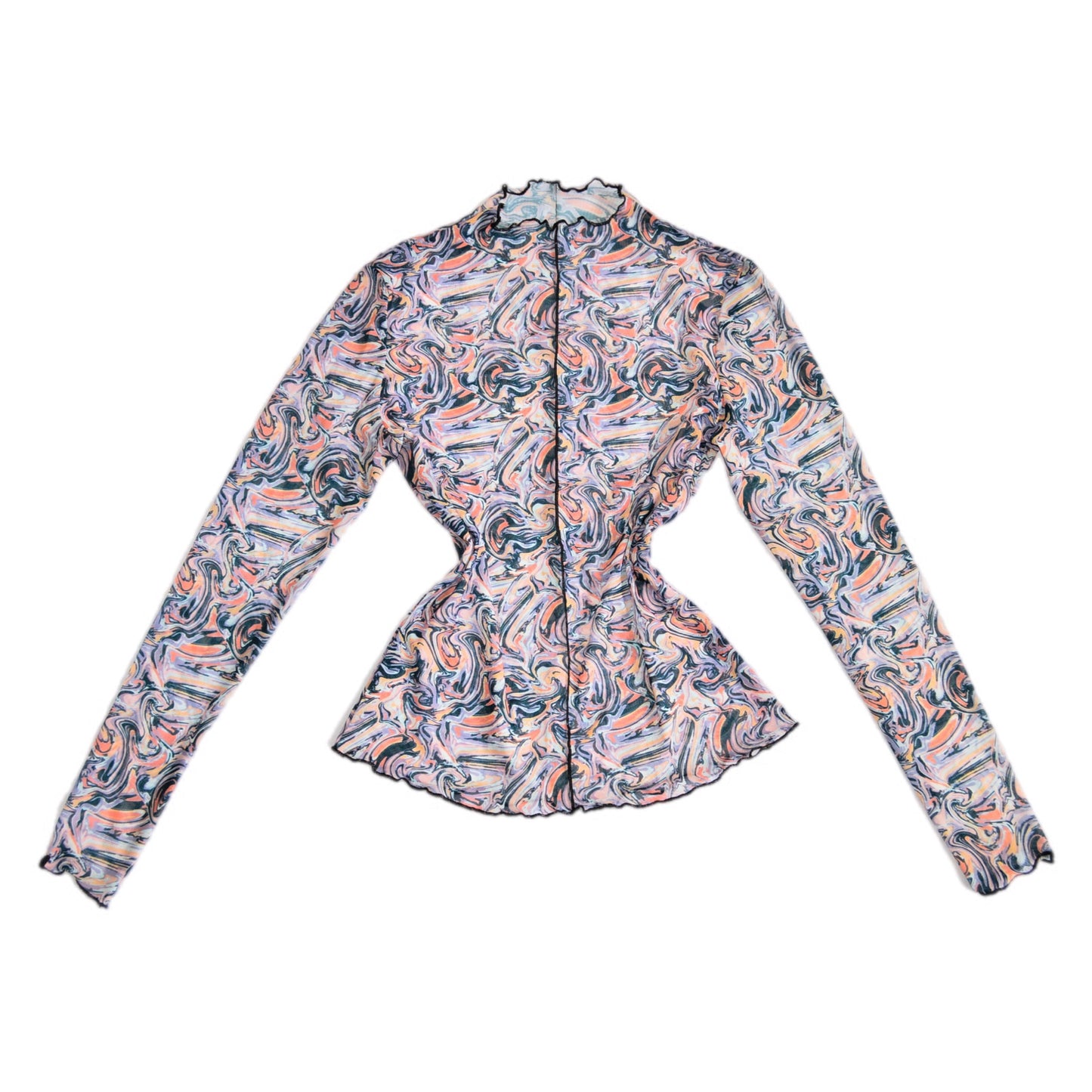 Blusa con print psicodélico