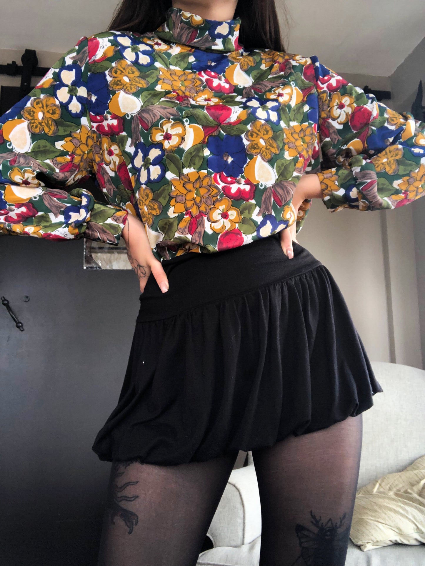 Blusa vintage 90s floral
