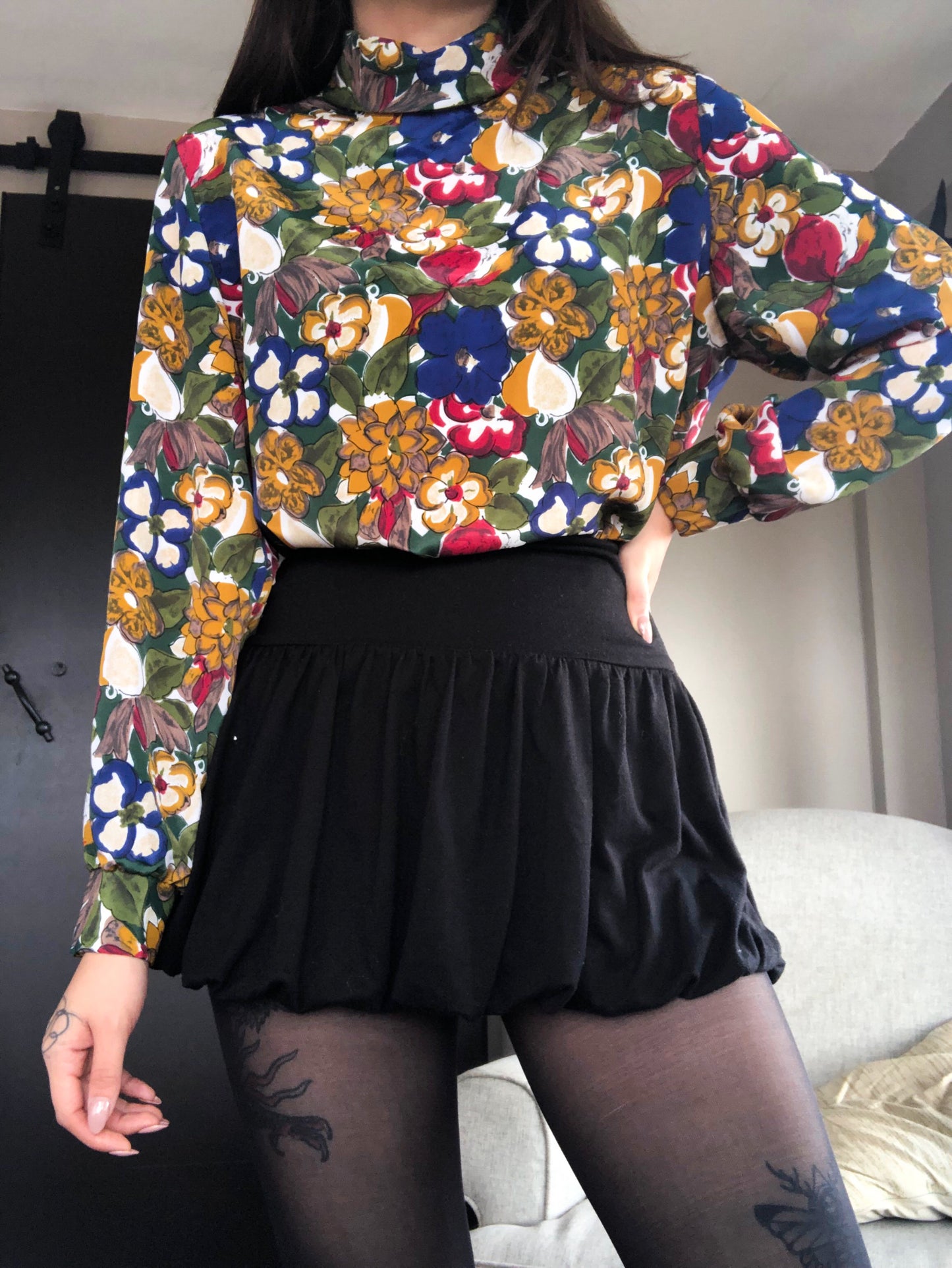 Blusa vintage 90s floral
