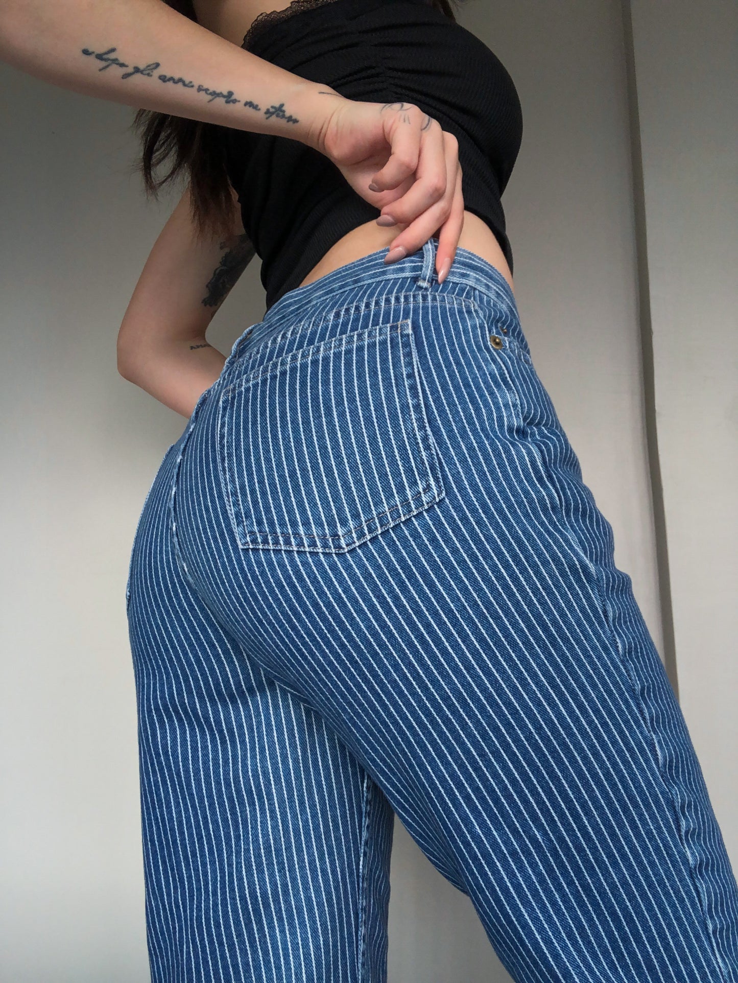 Jeans denim líneas 90s