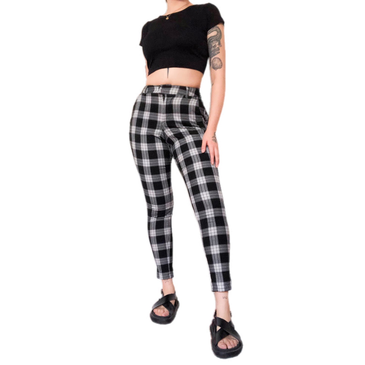 Pantalón plaid B&W