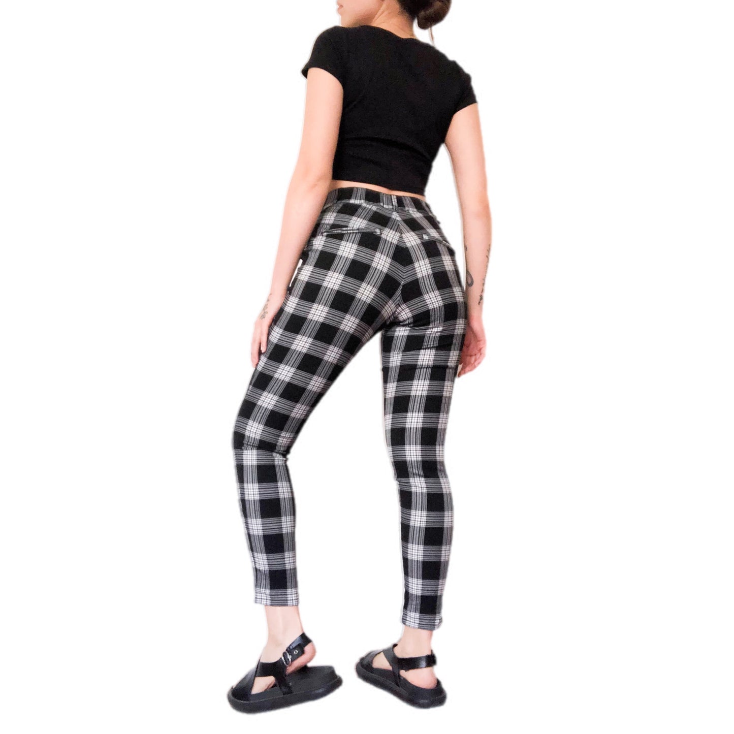 Pantalón plaid B&W