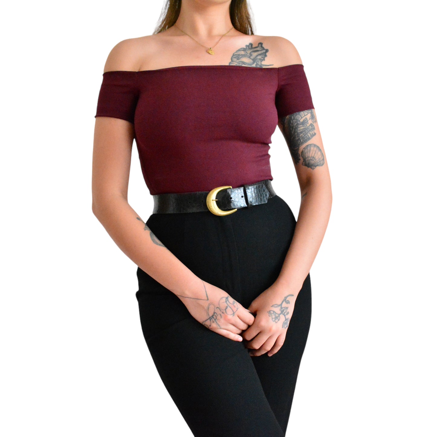 Top vino off shoulder