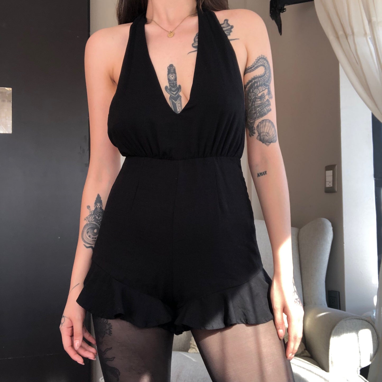 Jumpsuit negro halter