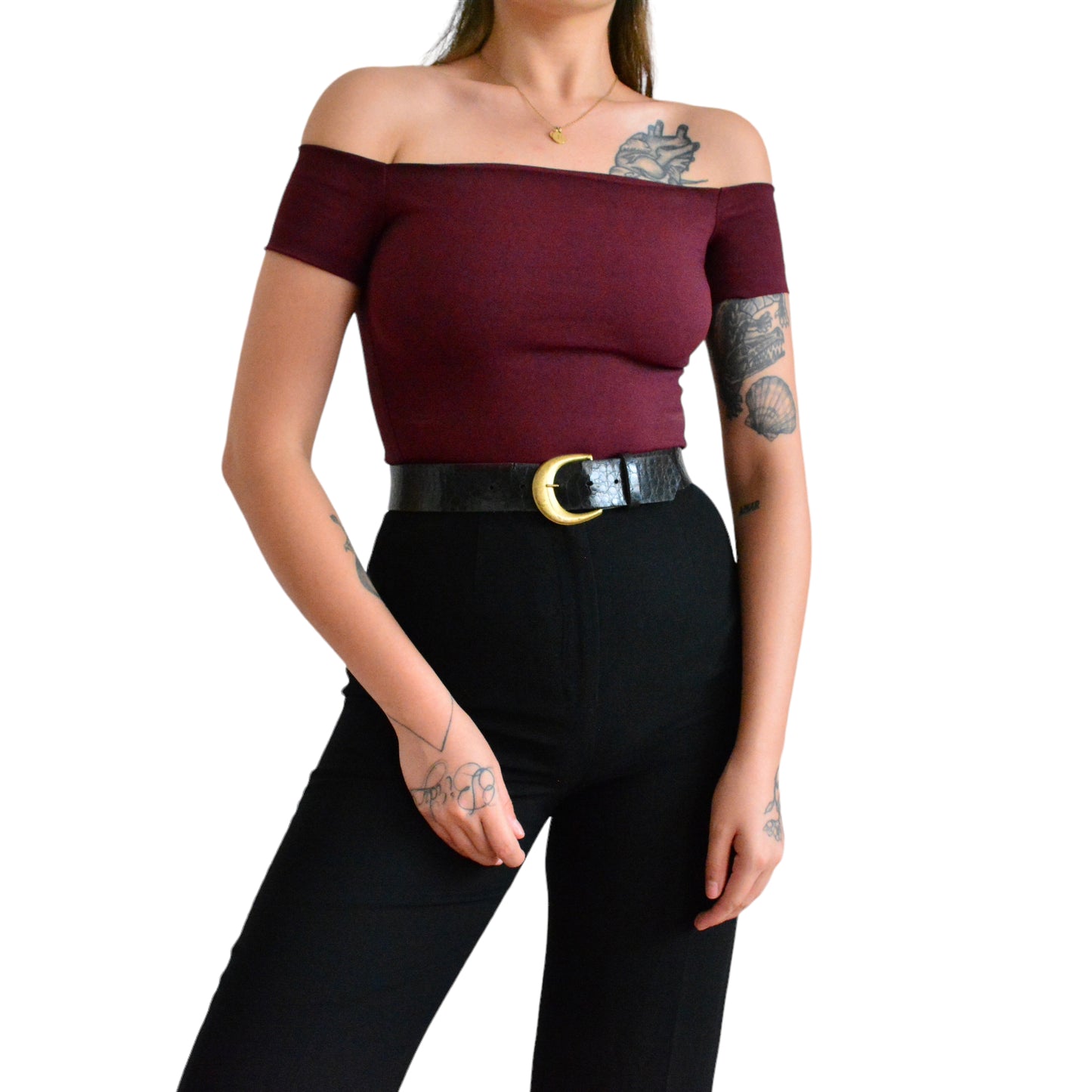 Top vino off shoulder
