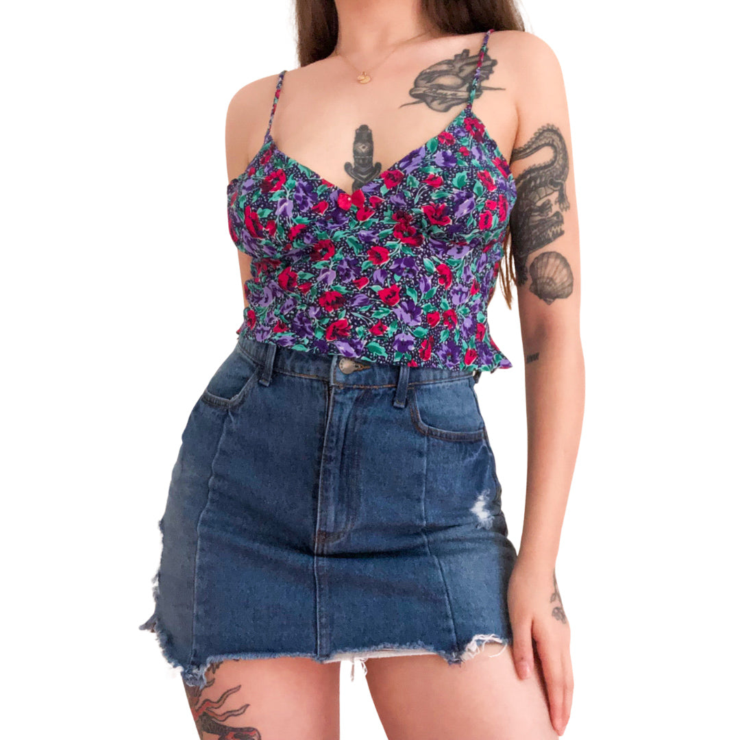 Minifalda denim