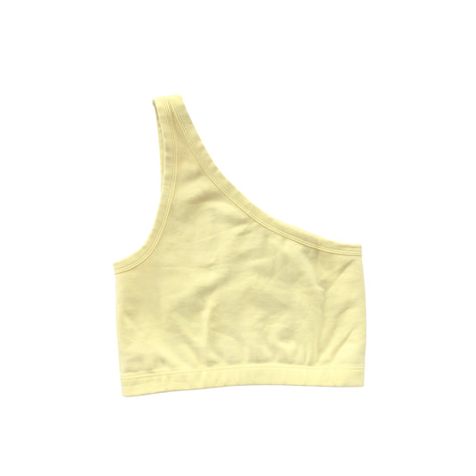 Top amarillo cruzado