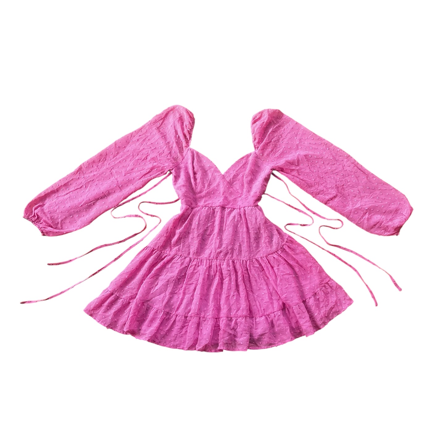 Vestido rosa de gasa