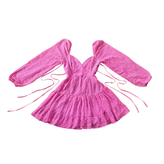 Vestido rosa de gasa