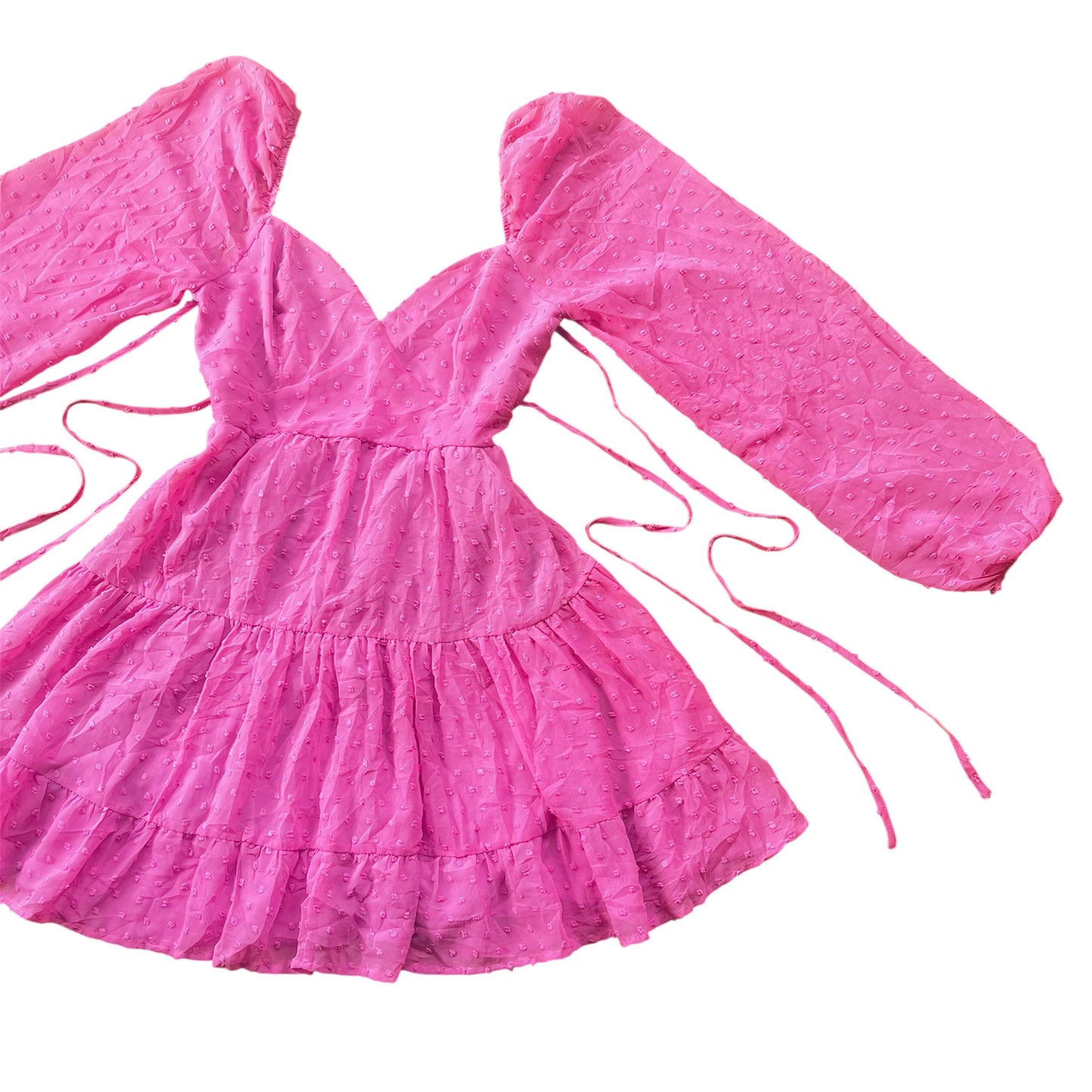 Vestido rosa de gasa