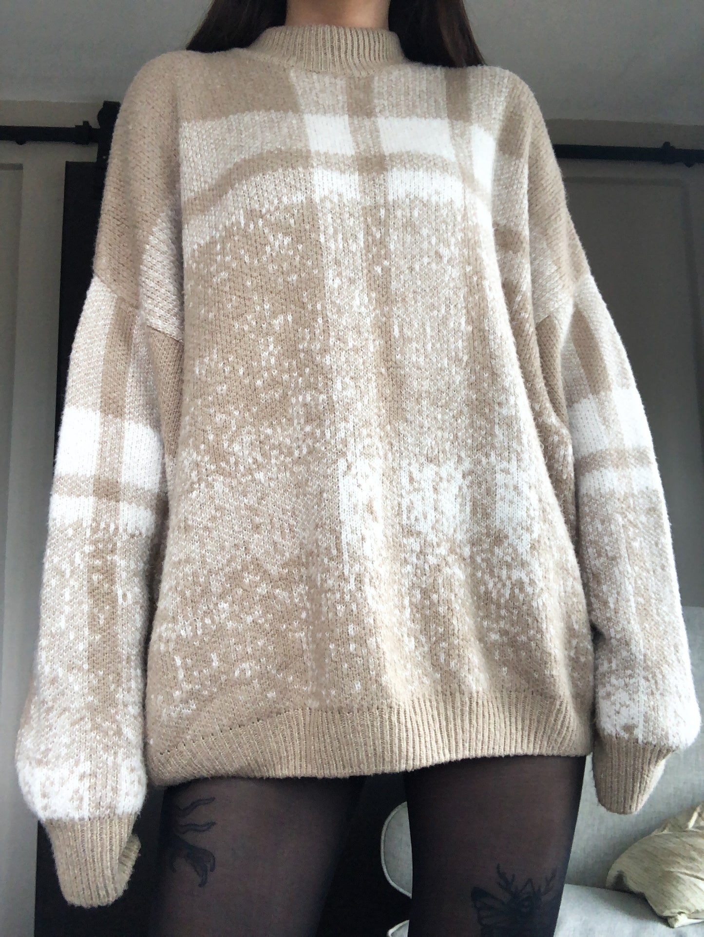 Suéter oversized beige