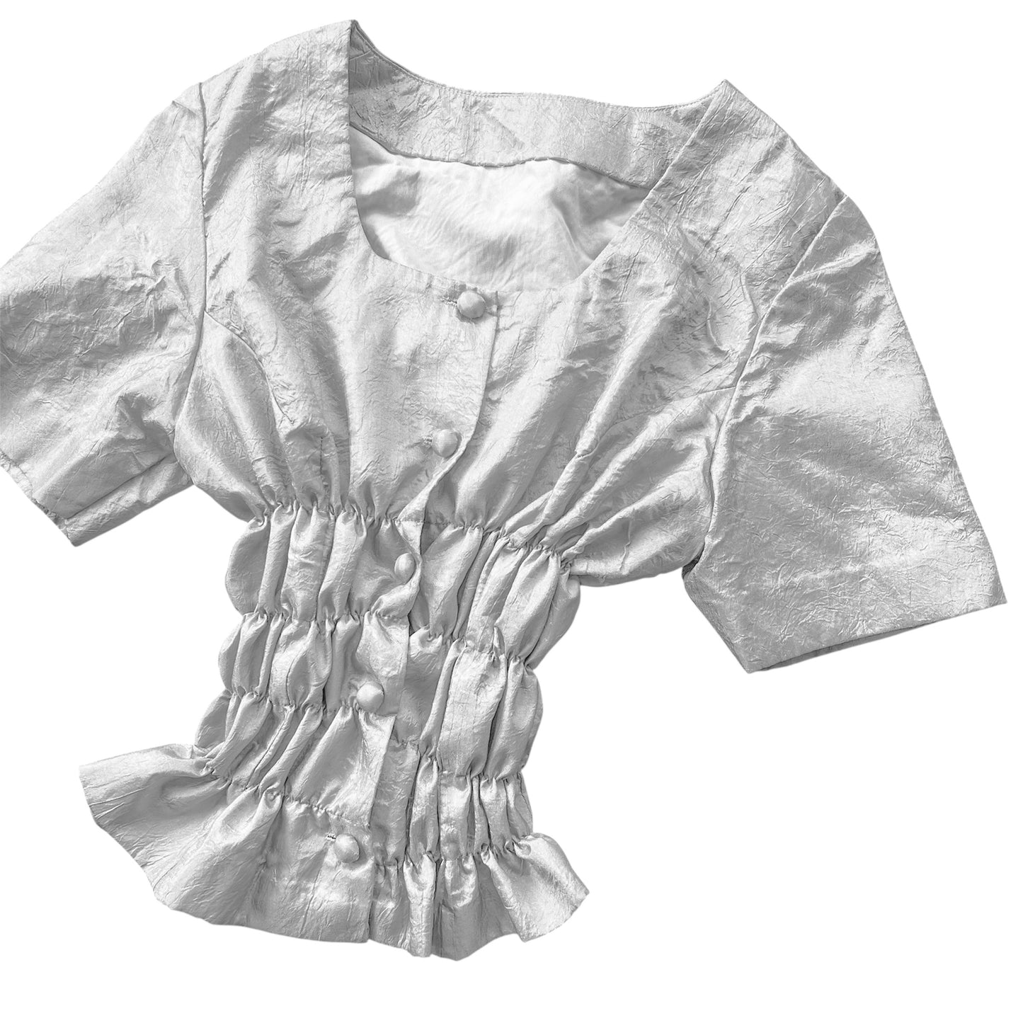 Blusa metálica upcycling 90s
