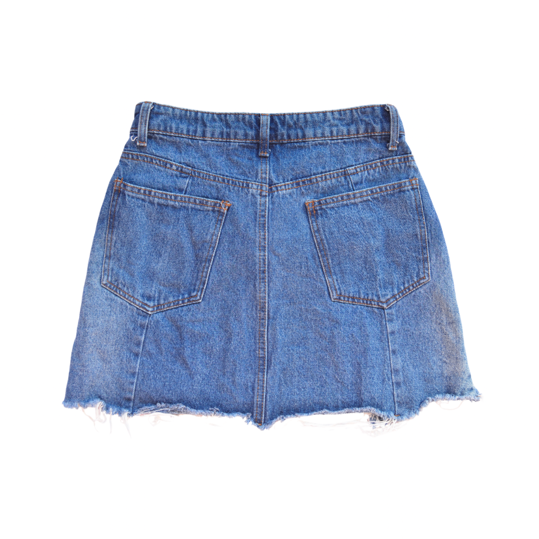 Minifalda denim