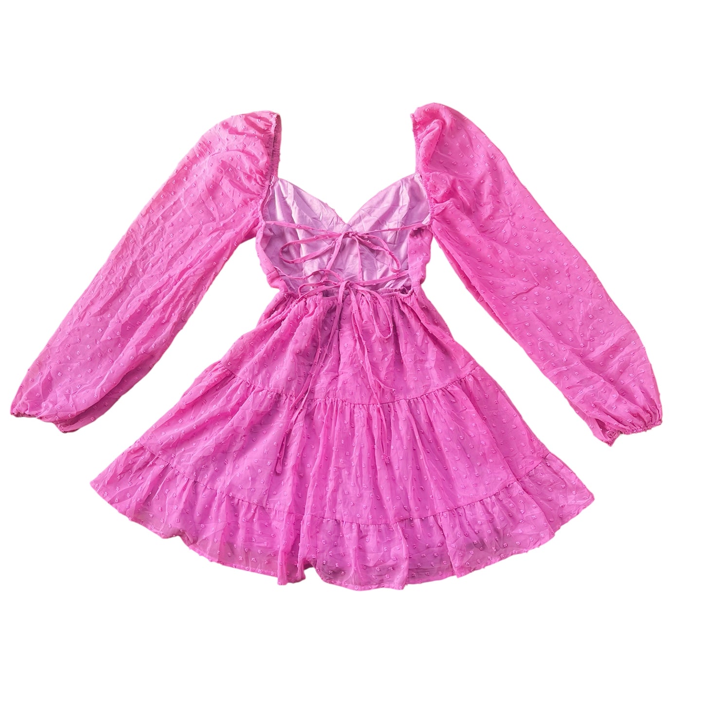 Vestido rosa de gasa