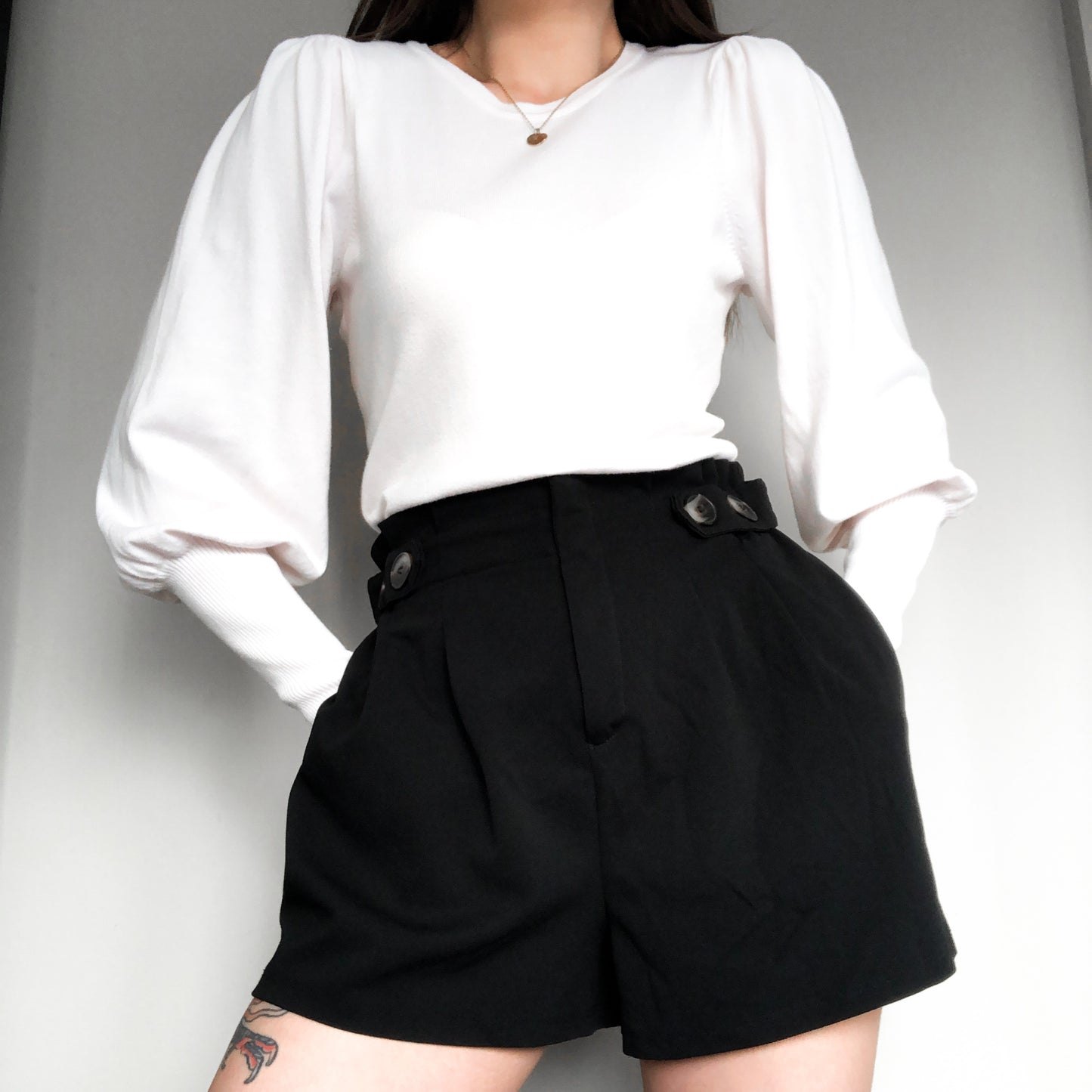 Suéter blanco knit