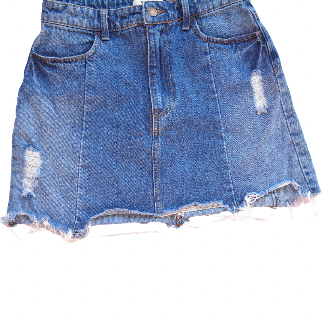 Minifalda denim