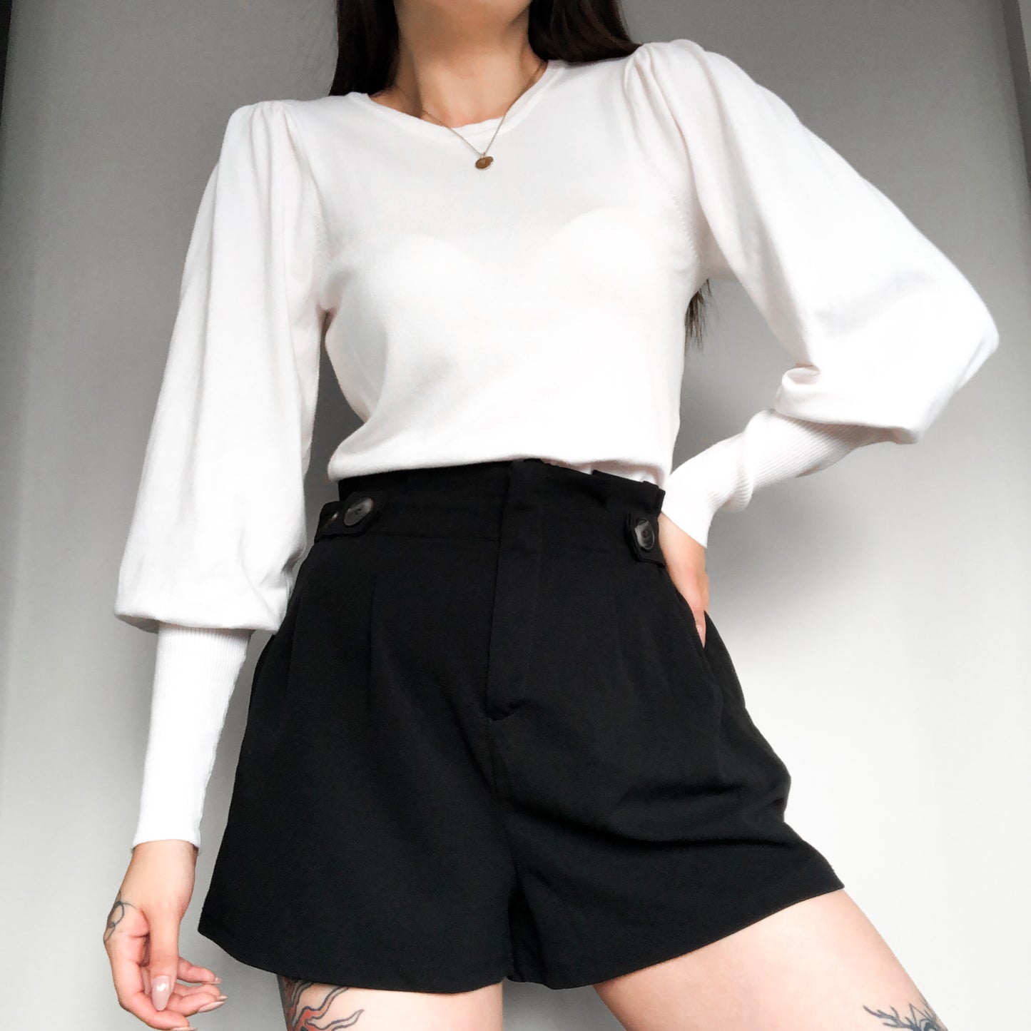 Suéter blanco knit