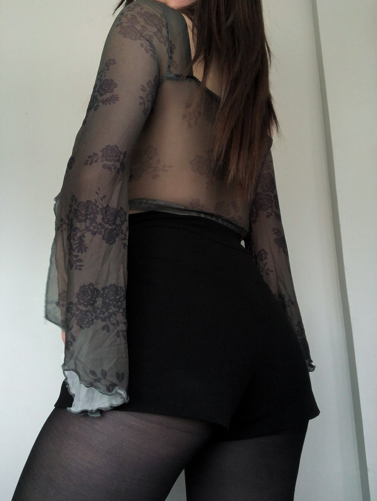 Top mesh verde olivo