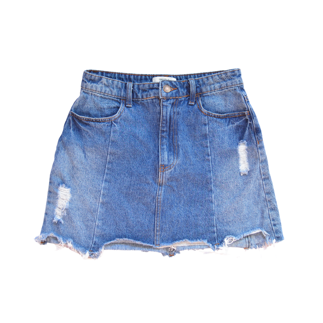Minifalda denim