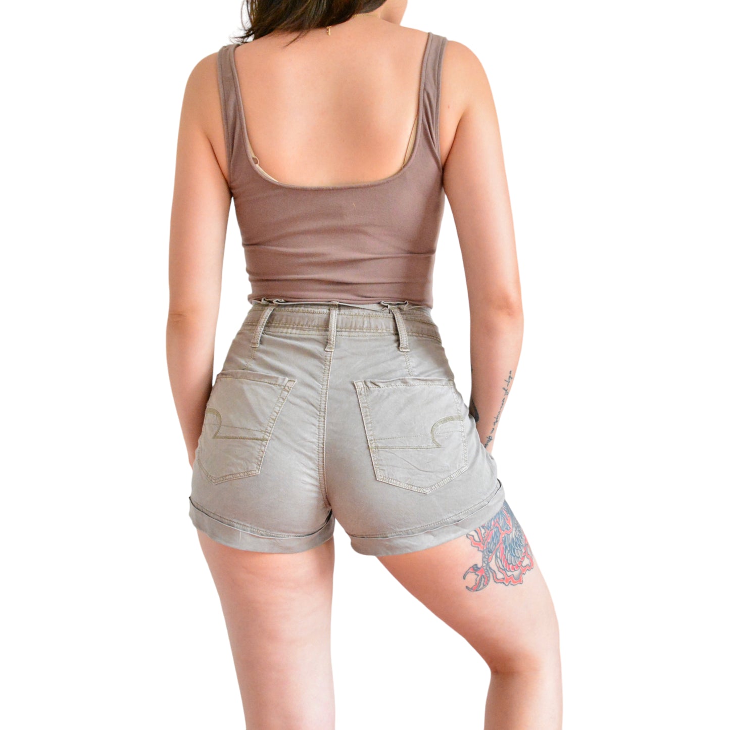 Bodysuit café de botones