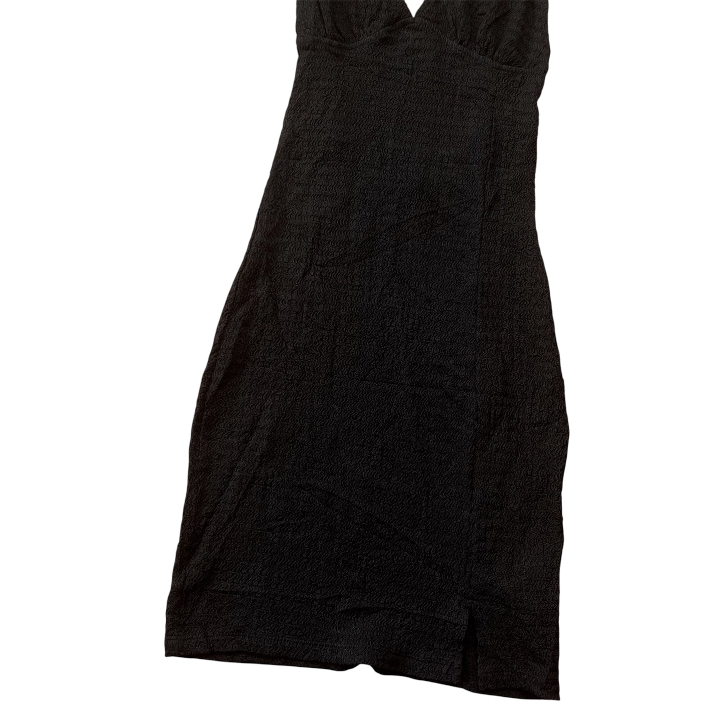 Vestido negro escote cruzado