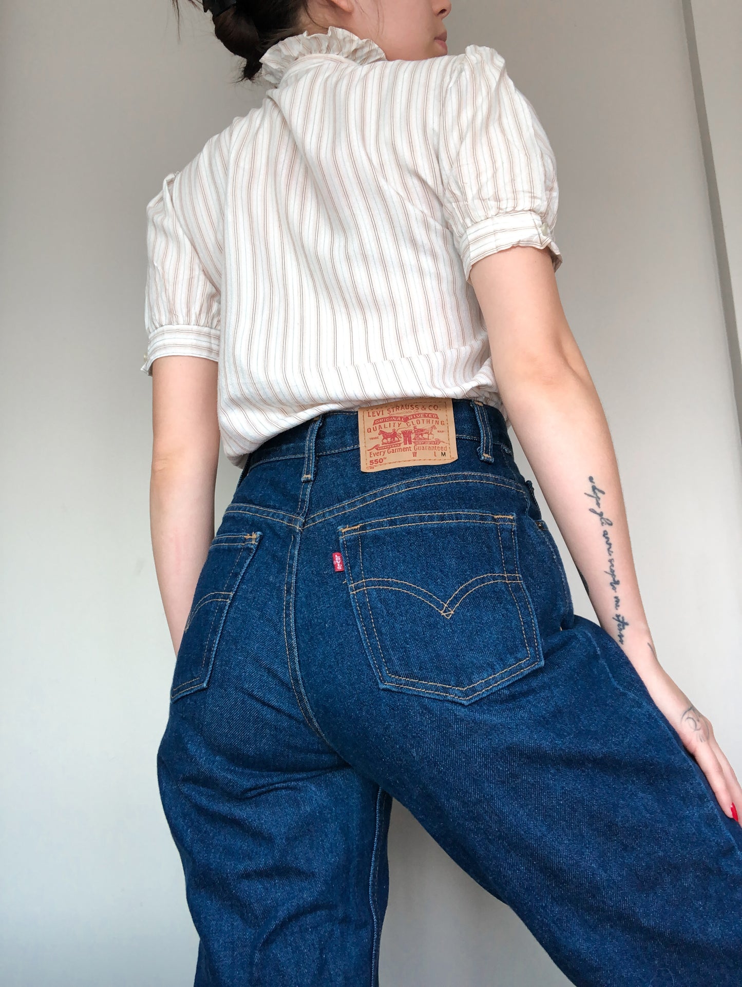 Blusa 80s vintage ruffles