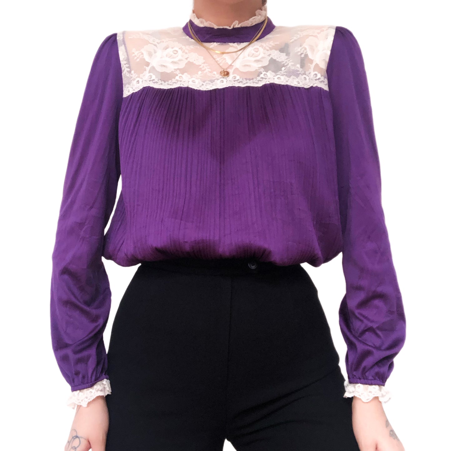 Blusa plisada