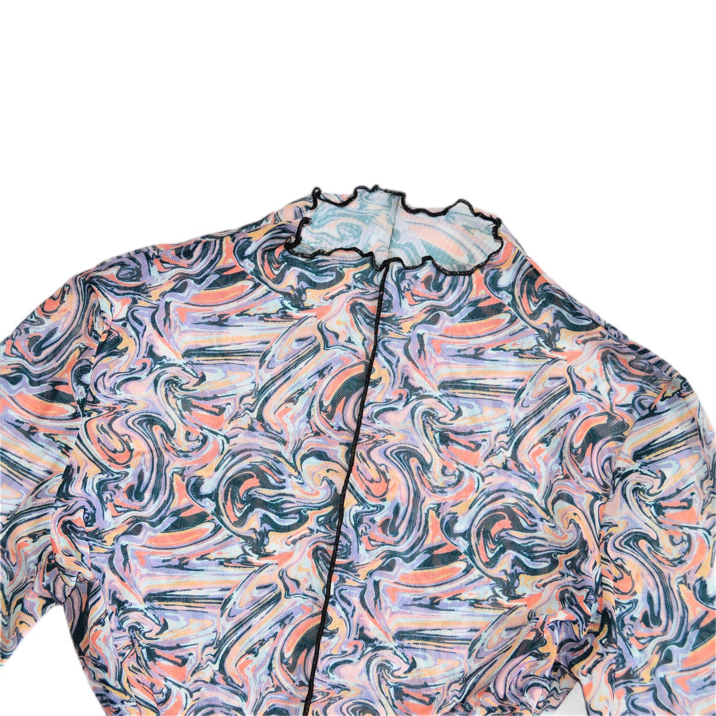 Blusa con print psicodélico