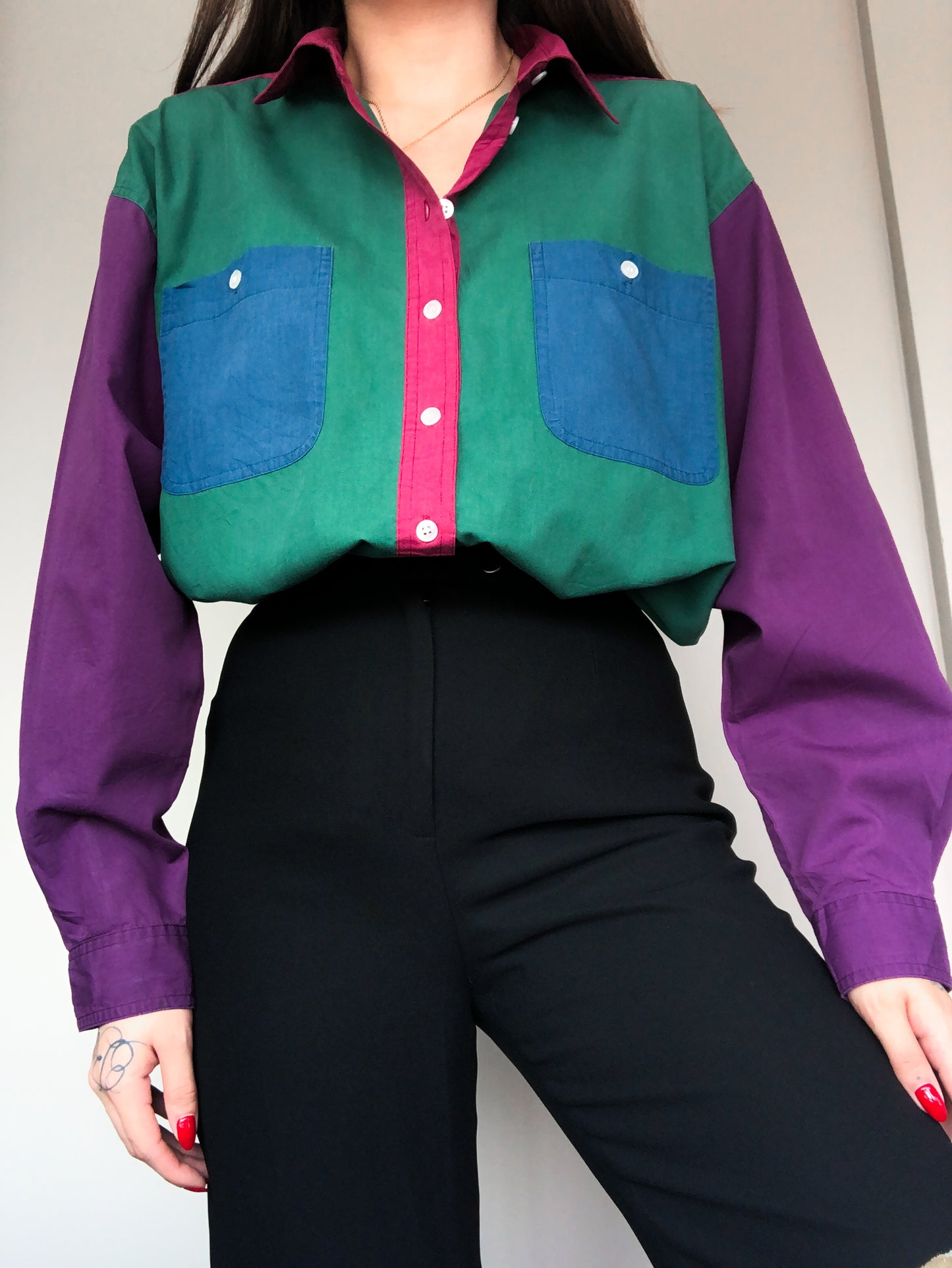 Camisa groovy 90s multicolor