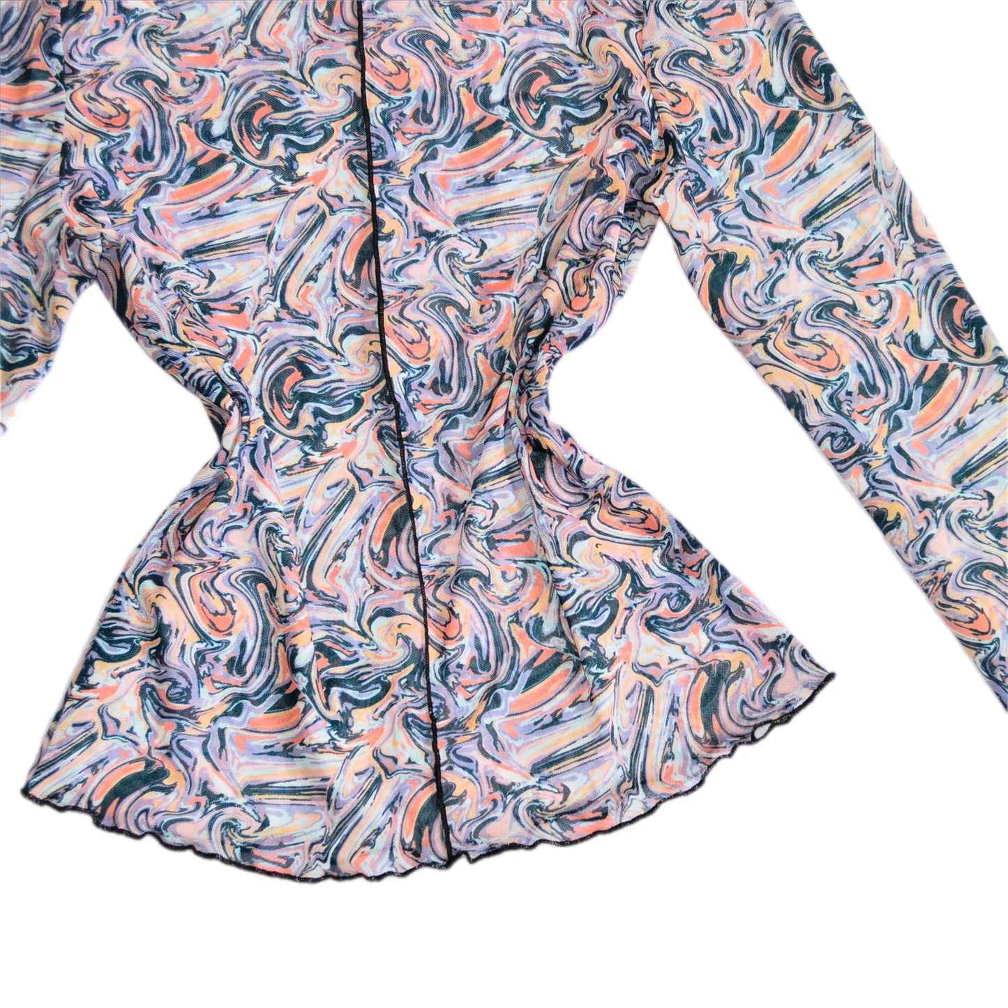 Blusa con print psicodélico