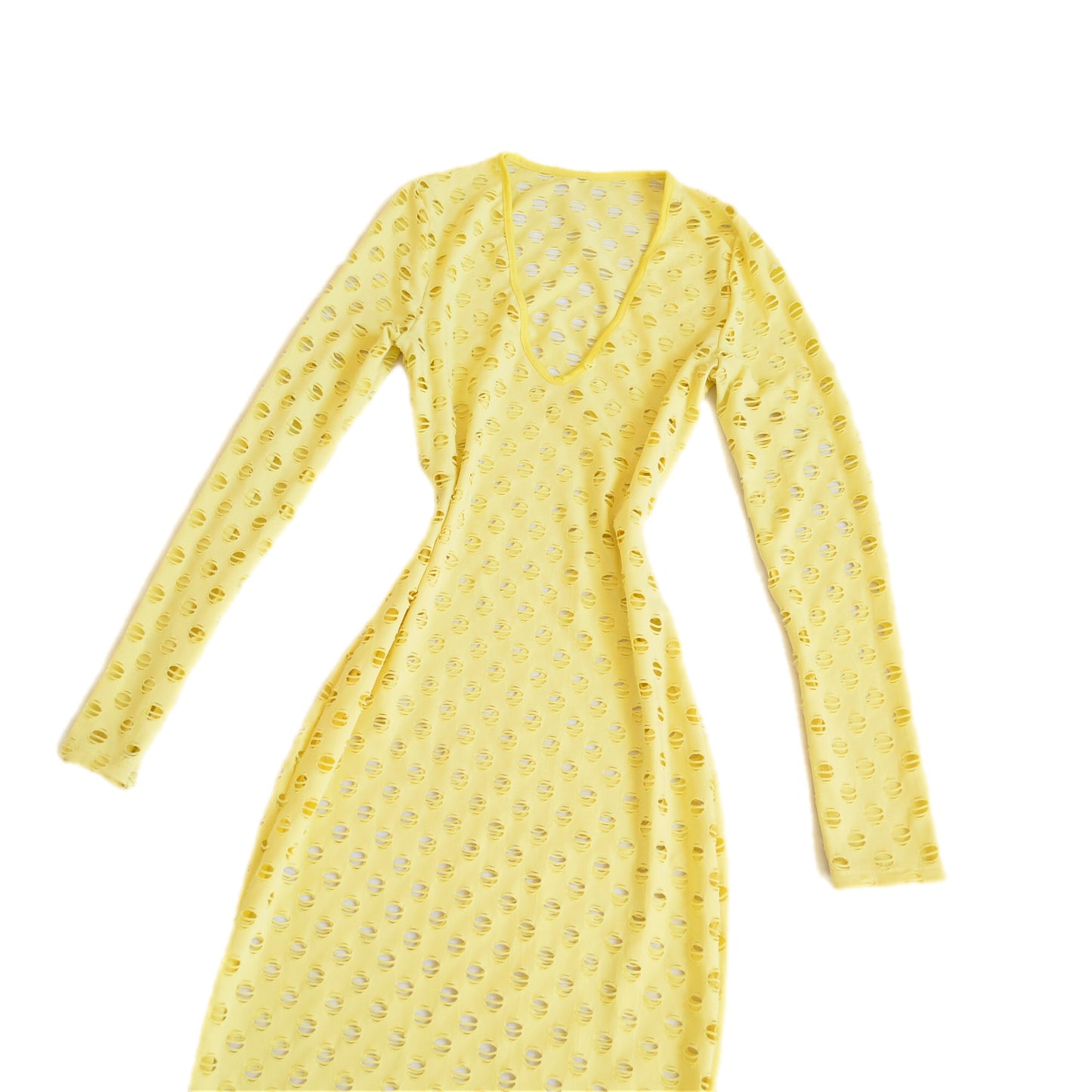 Vestido largo amarillo
